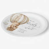 Teddy Bear我々は赤ちゃんシャワーを待つことができる ペーパープレート (アングル)