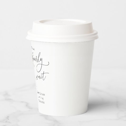 Teddy Bear我々は赤ちゃんシャワーを待つことができる 紙コップ (左)