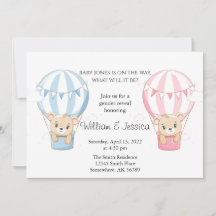 Teddy Bear熱気球ジェンダーの発表