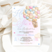 Teddy Bear熱気球ジェンダーの発表 招待状