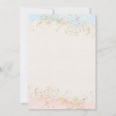 Teddy Bear熱気球ジェンダー表示パーティー 招待状 (裏面)