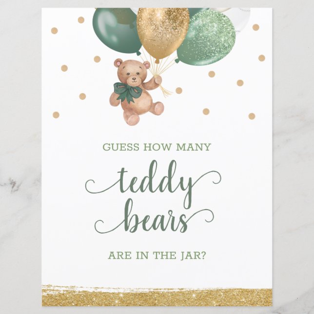 Teddy Bear瓶の看板に何匹のテディ・ベア (正面)