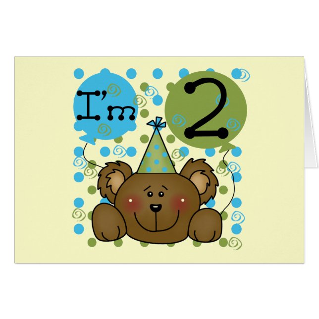 Teddy Bear誕生日Tシャツとギフト (正面横)
