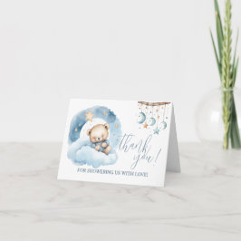 Teddy Bear雲の上で眠る感謝のメモInvi 招待状