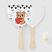 Teddy Bear ハンドファン (正面&裏面)
