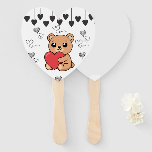 Teddy Bear ハンドファン (正面&裏面)