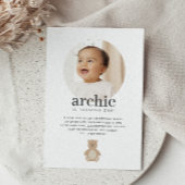 Teddy Bear – フォト誕生日 招待状