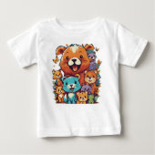 Teddy bear  ベビーTシャツ (正面)