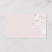 Teddy Bear モダン Boho Pink赤ちゃんシャワー本 エンクロージャーカード (裏面)