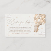 Teddy Bear 男女兼用 Book Request エンクロージャーカード (正面)