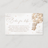 Teddy Bear 男女兼用 Book Request エンクロージャーカード (正面)