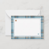 Teddy Bear 1st Birthday or Baby Shower Thank you ノートカード (裏面)