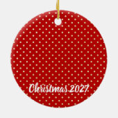 Teddy Bear 1st Christmas セラミックオーナメント (裏面)