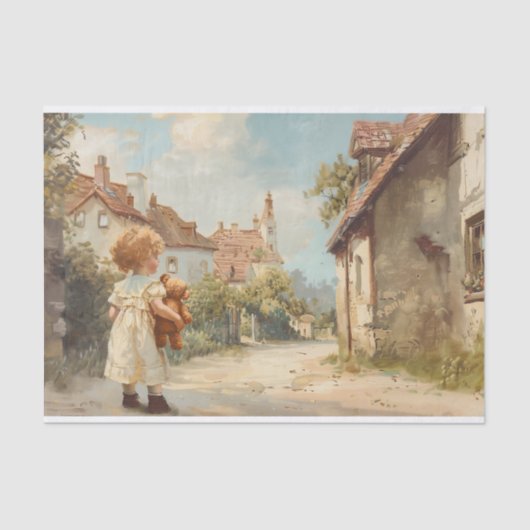 Teddy Bear 2デコペ紙 薄葉紙 (正面)