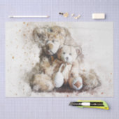 Teddy Bear 23水色デコページ15x20 薄葉紙 (クラフト)