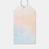 “Teddy Bear 2nd Birthday | Cute Balloons & Rainbow ギフトタグ (裏面)