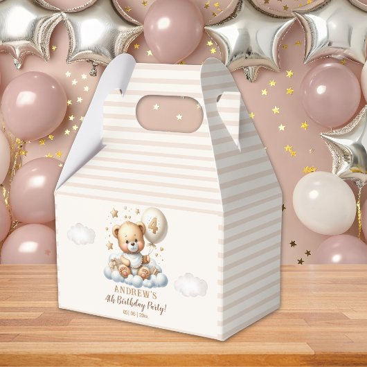 Teddy Bear 4th Birthday Party  フェイバーボックス