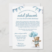 Teddy Bear 90th Birthday Card Shower Invitation 招待状 (正面)