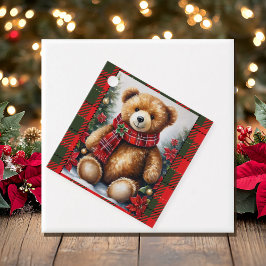 Teddy Bear Add Names Christmas Gift Tag フェイバータグ