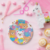 teddy bear adorable  ペーパープレート (パーティー)
