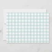 Teddy Bear Airplane Boy Baby Shower写真 招待状 (裏面)