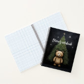 Teddy bear and Christmas tree Notebook ノートブック (内部)