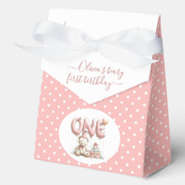 Teddy Bear and Polka Dot Happy Birthday  フェイバーボックス