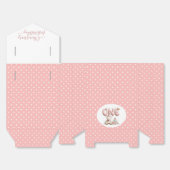 Teddy Bear and Polka Dot Happy Birthday  フェイバーボックス (見開き)