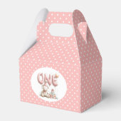 Teddy Bear and Polka Dot Happy Birthday  フェイバーボックス (裏面サイド)