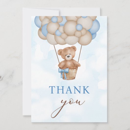 Teddy Bear Baby サンキューカード (正面)
