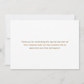 Teddy Bear Baby サンキューカード (裏面)