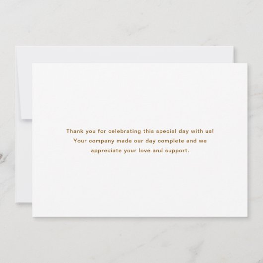 Teddy Bear Baby サンキューカード (裏面)