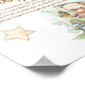 Teddy bear baby bear don't say baby shower game po ポスター (角)