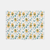 Teddy Bear Baby Blanket フリースブランケット (正面(横))