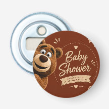 Teddy Bear Baby Cute Rustic Brown Baby Shower