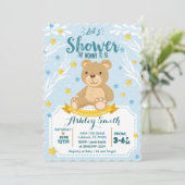 Teddy Bear Baby Showerへの招待 招待状 (スタンド正面)