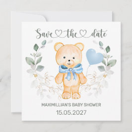 Teddy Bear Baby Shower日付を保存