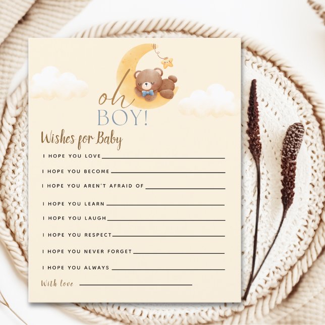 Teddy Bear Baby shower boy (クリエイターアップロード済み)