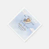 Teddy Bear Baby shower boy スタンダードカクテルナプキン (角)