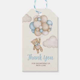 Teddy Bear Baby Shower Boy gift ギフトタグ