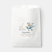 Teddy Bear Baby Shower Boy party フェイバーバッグ (正面)