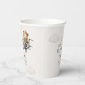 Teddy Bear Baby Shower Boy party 紙コップ (右)