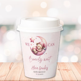 Teddy Bear Baby shower Girl Pary 紙コップ