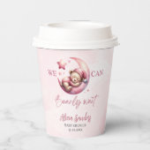 Teddy Bear Baby shower Girl Pary 紙コップ (裏面)
