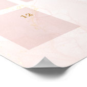 Teddy Bear Baby Shower Guess Due Date Calendar ポスター (角)