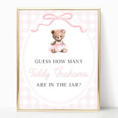 Teddy Bear Baby Shower How Many Teddy Grahams ポスター