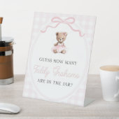 Teddy Bear Baby Shower How Many Teddy Grahams 台座サイン (インサイチュ)
