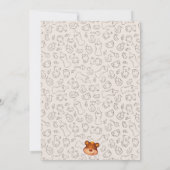 Teddy Bear BaBy Shower Invitation (裏面)