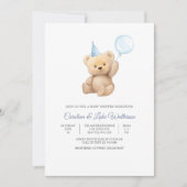 Teddy Bear Baby Shower Invitation 招待状 (正面)