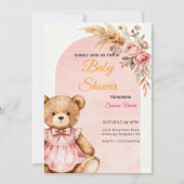 Teddy Bear Baby Shower Invitation  招待状 (正面)